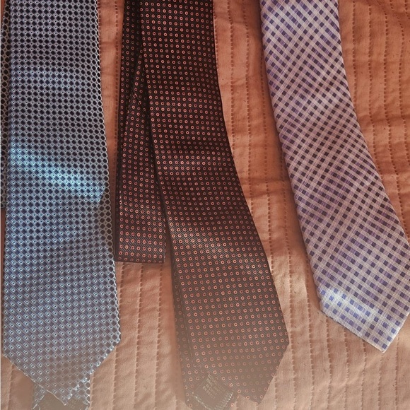 Elegant Men's Tie Set - Black, Brown, and Gray - Picture 7 of 10